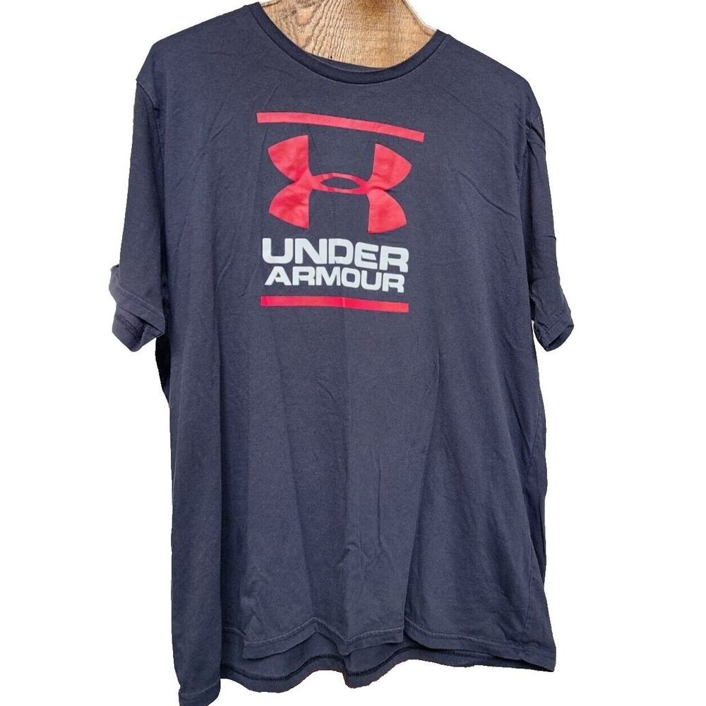 Under Armour Plus Size 2X Black T-Shirt Heatgear Loose Fit